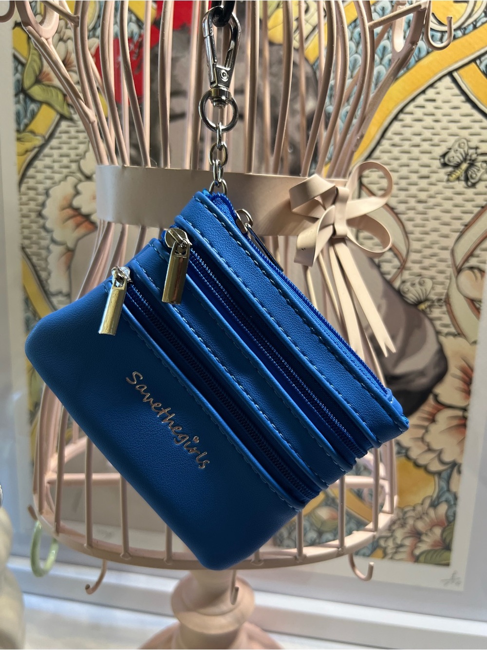 New SAVE THE GIRLS Zippered Pouch